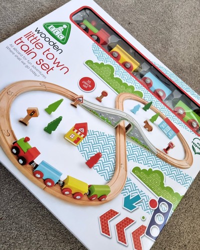 Wooden train set - set, track