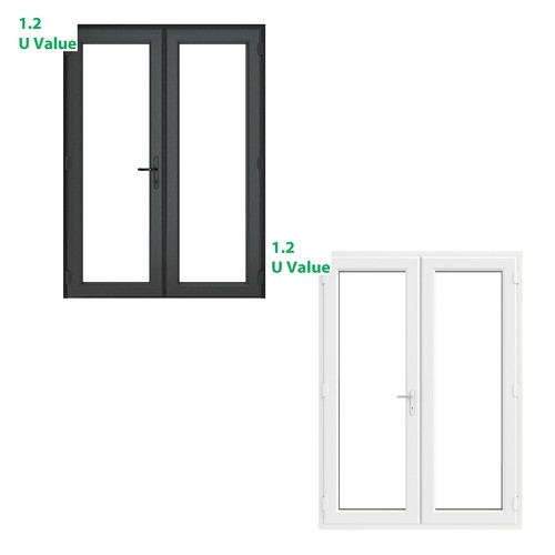 Pvc french patio - door, garden