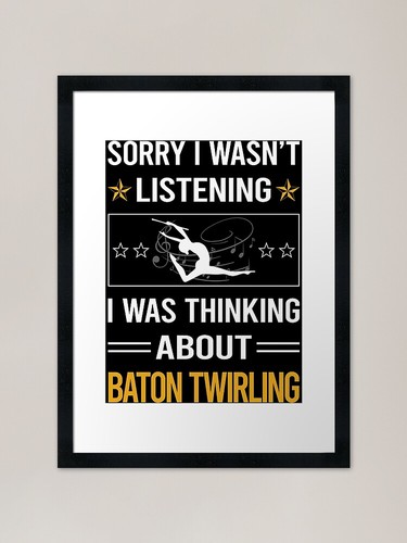 Funny listening baton - baton, twirling