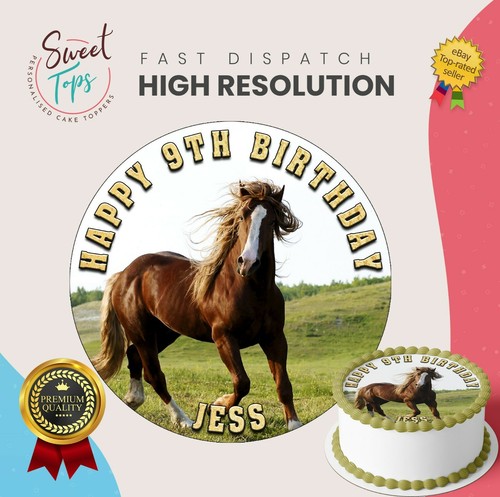 Horse personalised round - personalised,