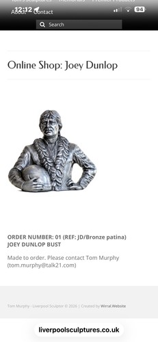 Sculpture joey dunlop - dunlop, by