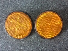 KAWASAKI S2 350 TRIPLE FRONT REFLECTORS 28001-008 STANLEY 072-1042 (O/D 60mm)