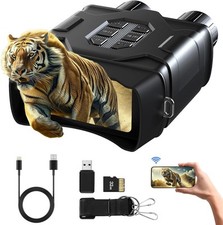 GTHUNDER Night Vision Goggles Binoculars for Total Darkness Digital 32GB TF Card