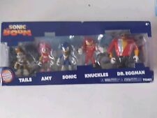 Sonic The Hedgehog Box Set x 5 Articulated Figure TOMY Rare Amy Knuckles Etc