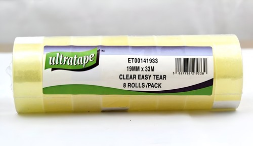 Ultratape clear tape rolls - clear,