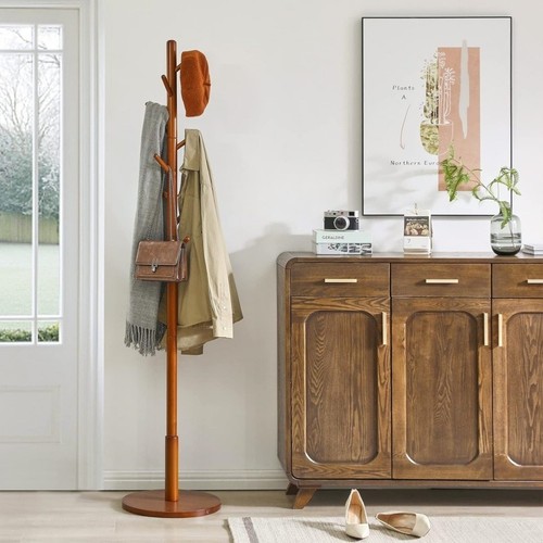 Wooden coat stand - coat, rack