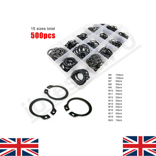 500pc mixed external circlip - 500pc,