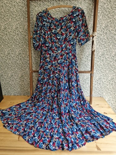 Antique 1930s print dress - antique,