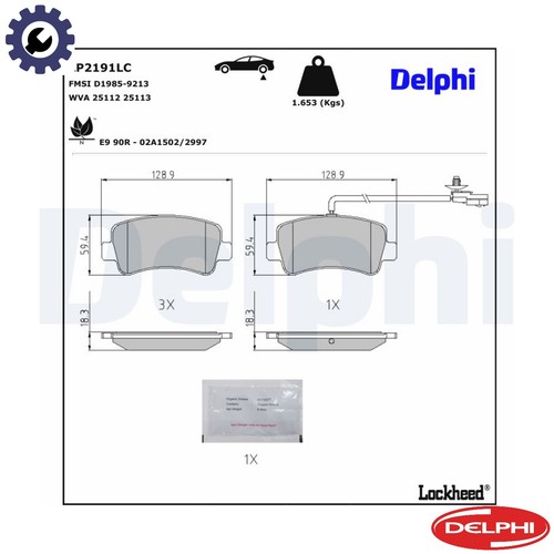 Brake pad set disc - brake,