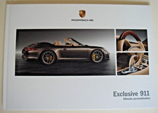 Porsche . 911 . Exclusive 911 . May 2012 Sales Brochure