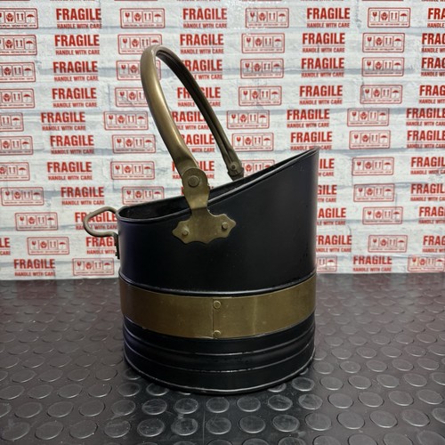 Vintage black brass coal - vintage,