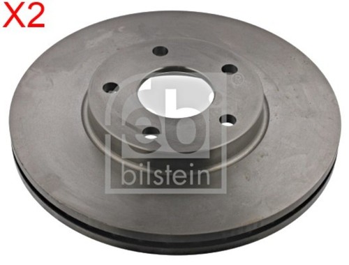 Front brake disc pcs - x2, febi