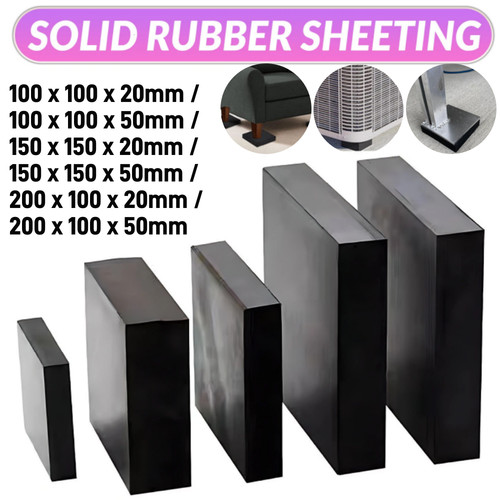 Solid rubber sheeting - solid,