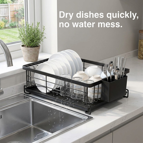 Dish drainer rack kitchen sink - dish,