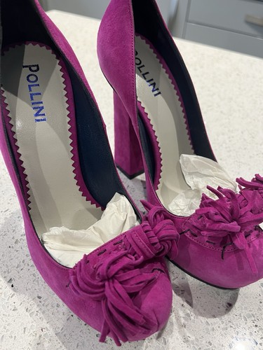 Pollini vero cuoio velvet pump - pollini,