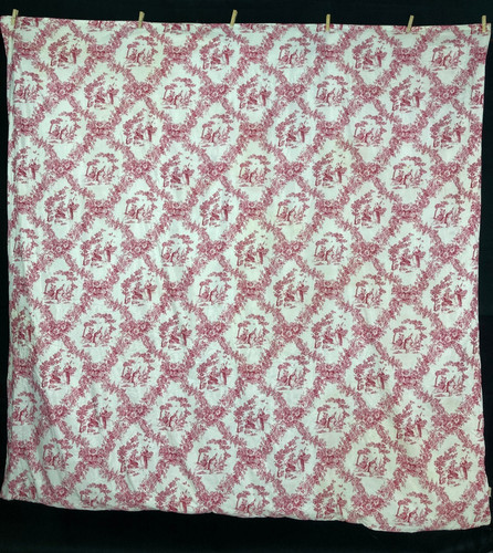Vintage french beautiful toile - vintage,