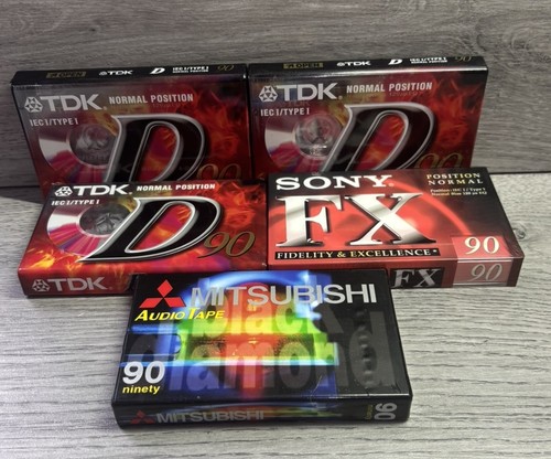 Blank audio cassette tape 5 - cassette, x