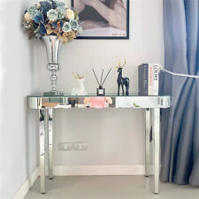 Slim Mirrored Console Table