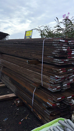 Reclaimed wooden scaffold - wooden,
