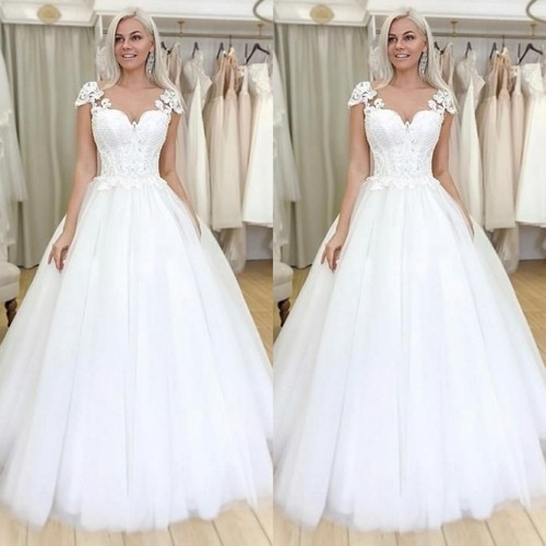 Elegant wedding dresses neck - wedding,