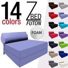 Fold Out Z Bed Single Chair Sofa Guest Futon Chair Bed Lounger Mattress Foam