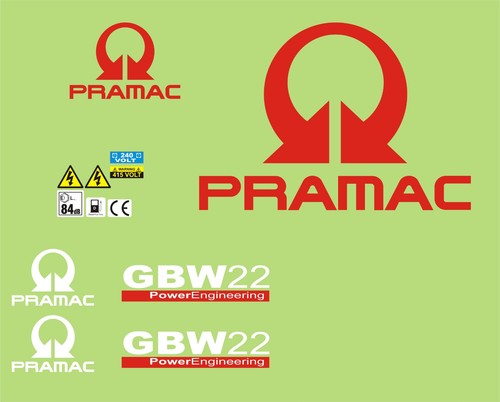 Pramac gbw22 generator decal - pramac,