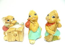 Vintage Lot Pendelfin Rabbits Boswell England Sweeping Bunny Figurines Figures 