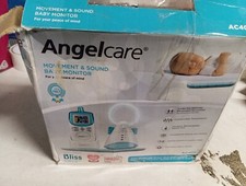 Angelcare AC401 Baby Breathing Movement Audio Monitor,Sensor Pad (Box Damaged)