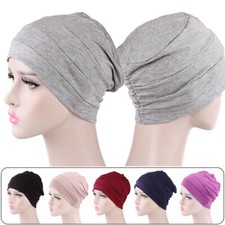 Women  Turban Ladies Cotton Hair Head Cancer Chemo Hat Turban Scarf Hat Stretch