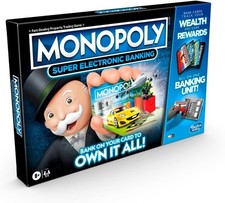 Monopoly Ultimate Rewards Family Board Game Cashless Electronic Banking
