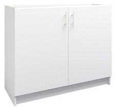 JD Greta Kitchen Base Unit Fixed Height 1000mm Storage Cabinet – White Matt