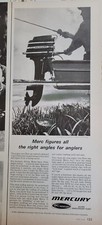 1964 Mercury outboard Boat Motor Write angle anglers man fishing Vintage ad
