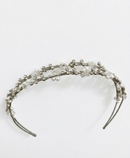Silver Bridal Tiara - Crystal
