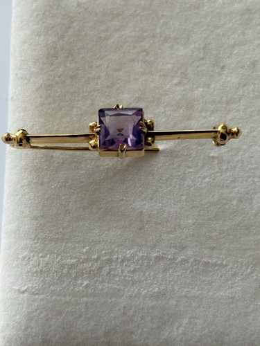 Antique 9ct yellow gold - gold, bar