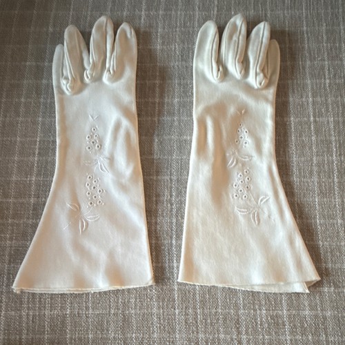 Ivory elbow length embroidered - elbow,