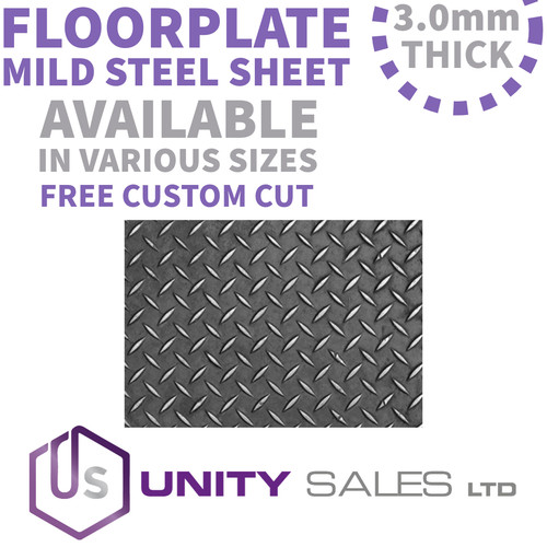 0mm mild steel floor chequer - 3.0mm,