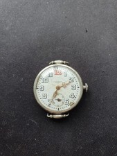 Antique 100 Years Old WW1 Universal Genève Trench Silver Case Watch