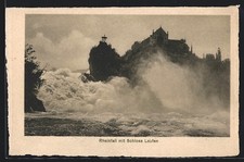 Postcard Rhine Falls, panorama