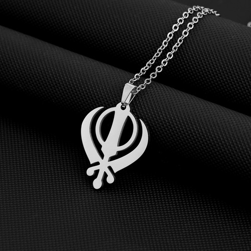Khanda sikhism stainless steel - sikhism,