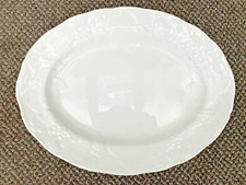 Very Large 16" White WEDGWOOD Strawberry & Vine  Oval Meat Platter