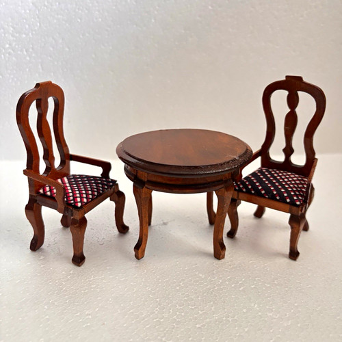 Wooden dollhouse dining room - dollhouse,