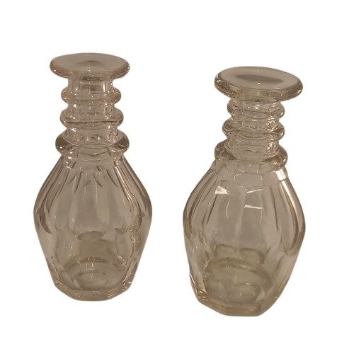 Antique cut glass decanters - cut,