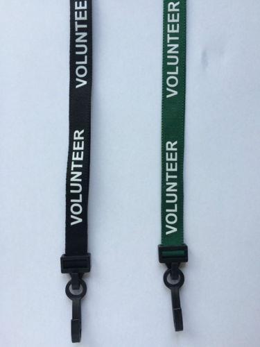 Volunteer neck lanyard printed - volunteer,