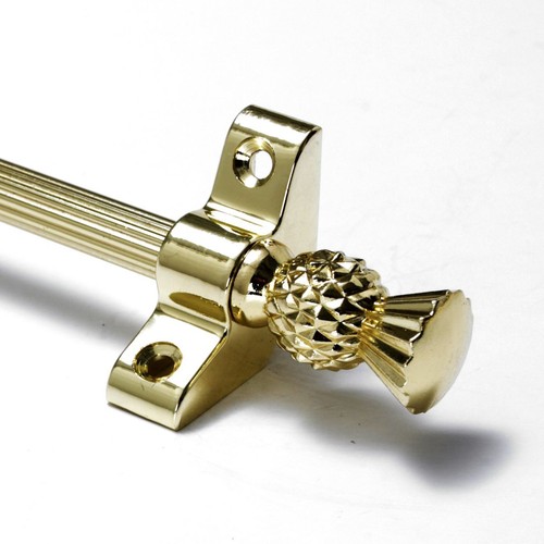Polished brass stair rods - stair,