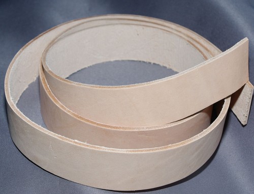 Veg tan 5mm handmade leather - veg, 3.5mm