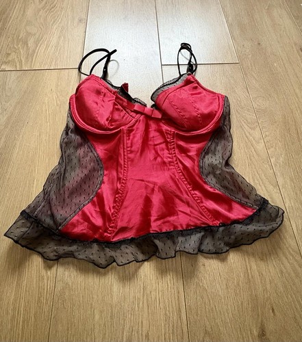 Red black lace - black,