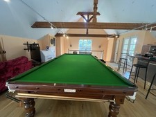 Burroughes & Watts Arrowflite Full Size Snooker Table Antique