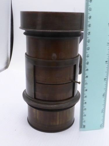 Huge brass lens - brass, blade