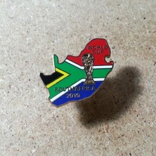 2010 FOOTBALL SOCCER WORLD CUP in SOUTH AFRICA ENAMEL BADGE