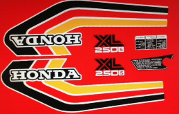 Honda xl250s restoration - xl250s, decal